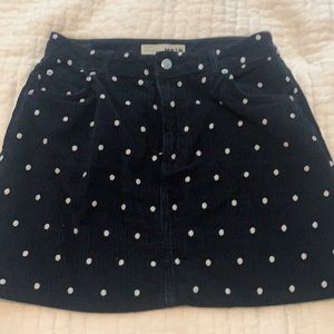 Top shop corduroy Moto skirt